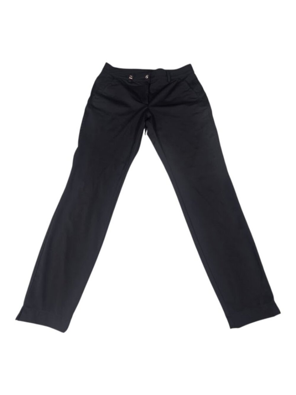 Chervò Womens Black Golf Pants Italian Size 40 US S Technical Stretch Trousers